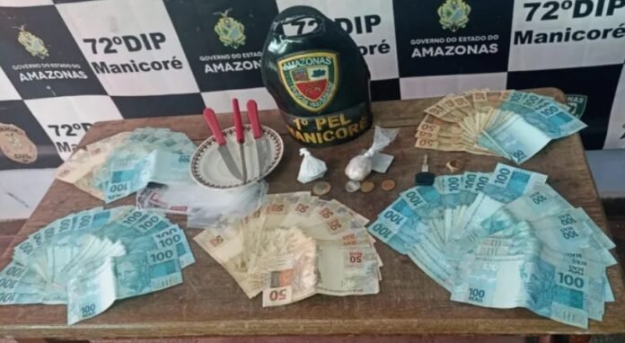 Policiais do Amazonas recusam R$ 10 mil em propina e prendem traficante no interior