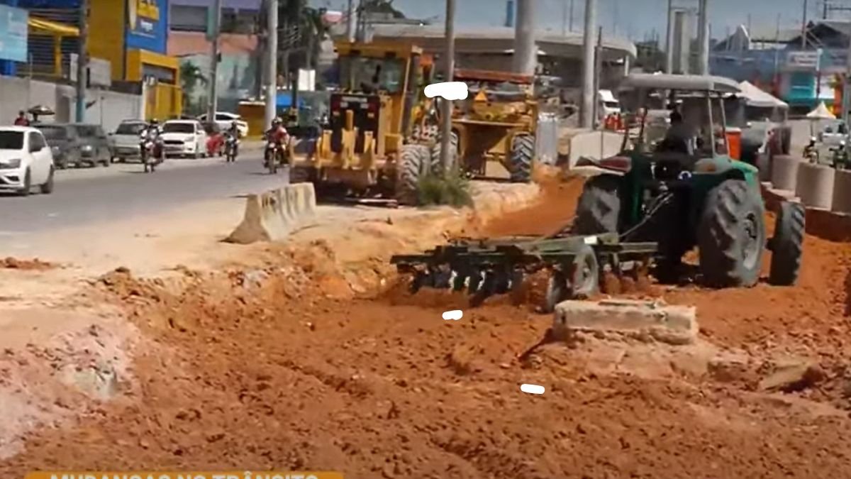 Interdição na avenida Itaúba altera trânsito e linhas de ônibus em Manaus; veja mudanças
