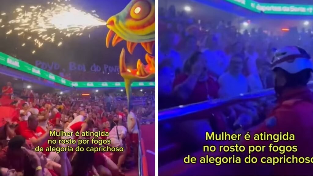 VÍDEO: Alegoria do Caprichoso 'invade' área do Garantido e fere torcedora no Festival de Parintins 2025