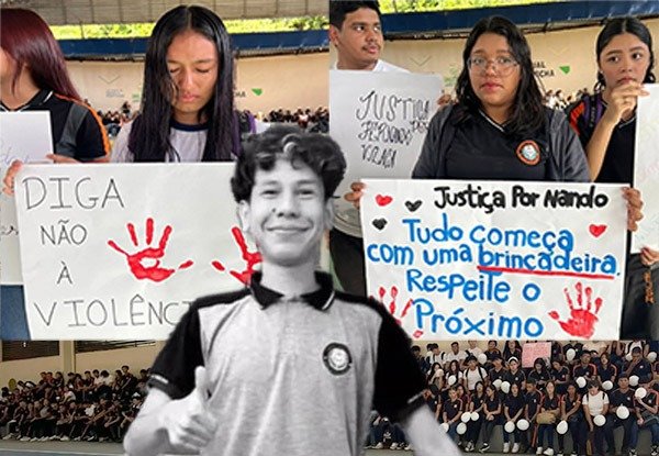 Estudantes prestam tributo a adolescente vítima de espancamento no Gilberto Mestrinho (vídeo)