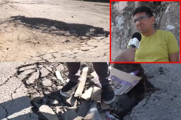 Ruas esburacadas e abandono: moradores do Japiim denunciam descaso da Prefeitura de Manaus (vídeo)